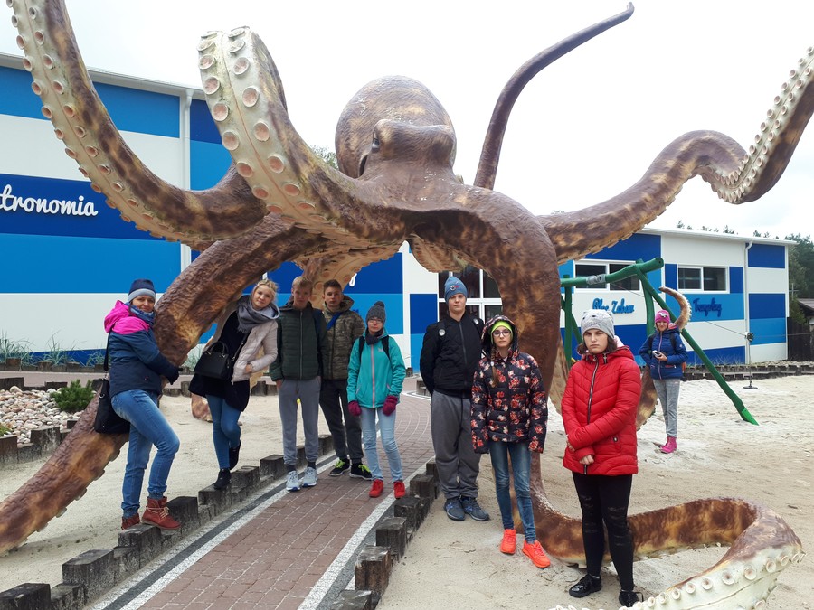 W objęciach ośmiornicy - Wycieczka szkolna - Łeba 2018, fot. Agnieszka Śledź, KP SOSW Toruń