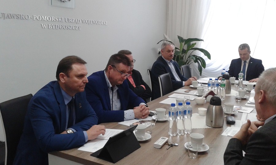 Uczestnicy posiedzenia Prezydium K-P WRDS