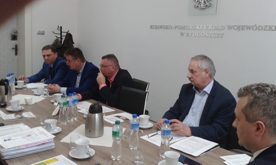 Uczestnicy posiedzenia Prezydium K-P WRDS