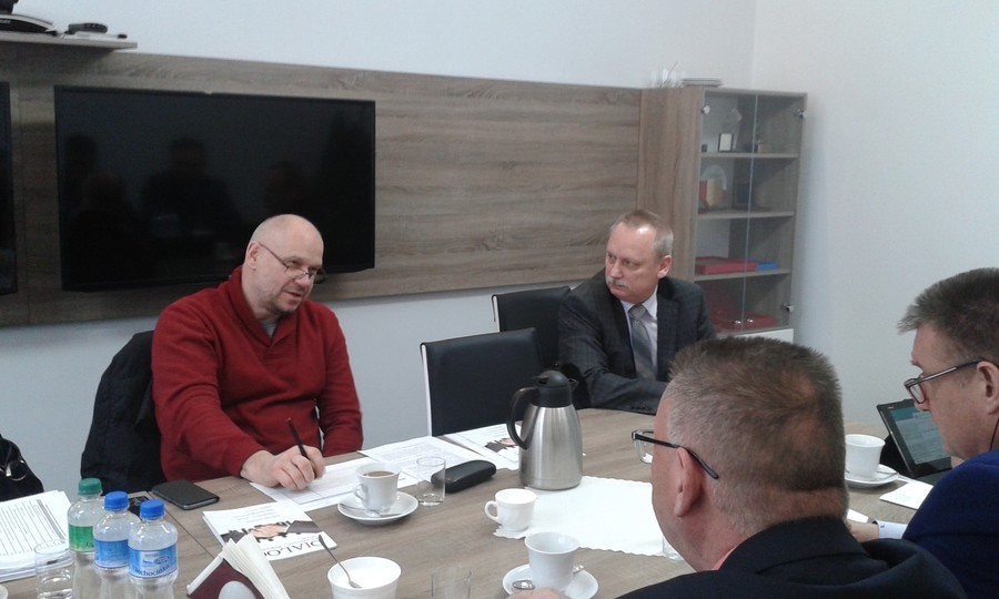 Uczestnicy posiedzenia Prezydium K-P WRDS