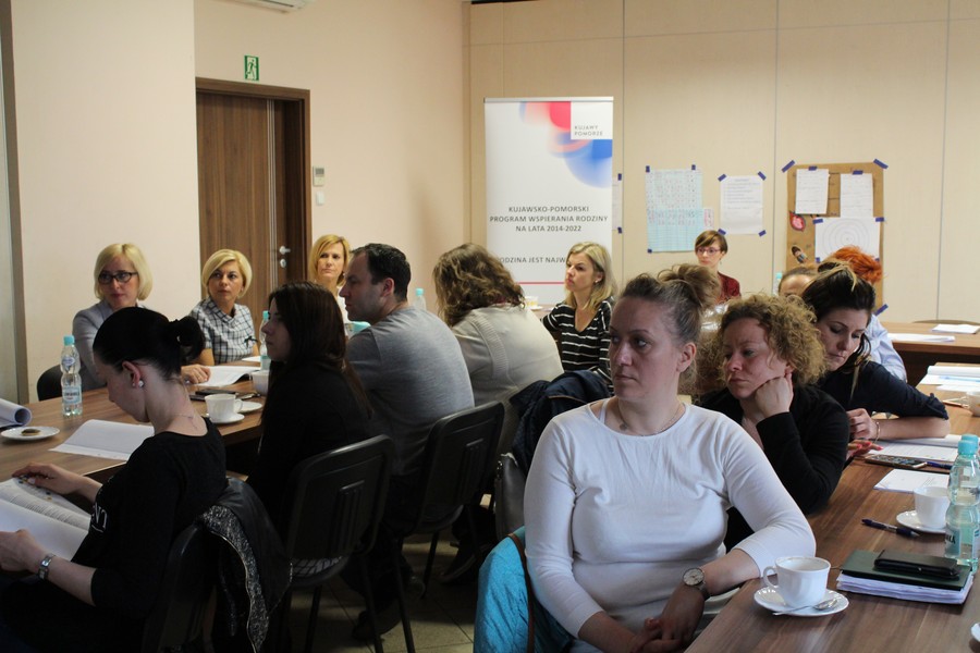 Szkolenie „Praca z rodzicem trudnego dziecka, sprawiającego problemy wychowawcze, komunikacja z dzieckiem krzywdzonym”, Szubin 10-11.04.2018r., fot. Biuro Wsparcia Rodziny i Przeciwdziałania Przemocy