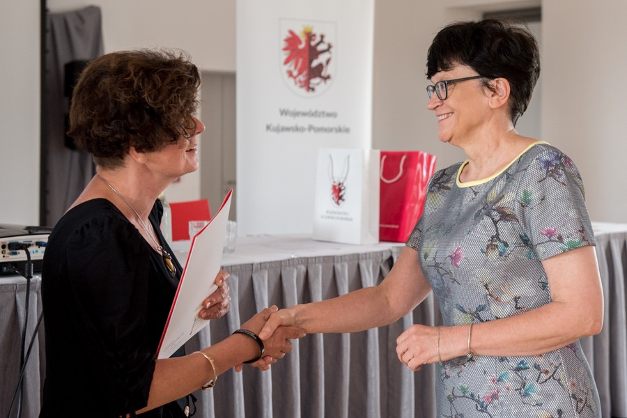 Uroczystość wręczenia nagród w konkursie „Mój ojciec – dobrze być razem”, fot. Łukasz Piecyk/Urząd Marszałkowski Województwa Kujawsko-Pomorskiego