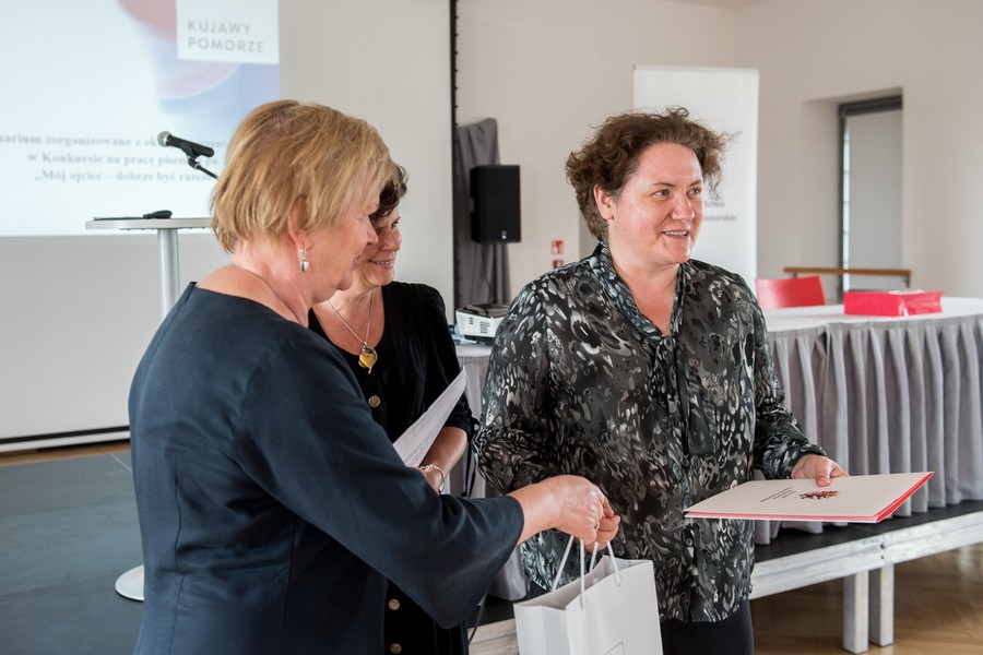 Uroczystość wręczenia nagród w konkursie „Mój ojciec – dobrze być razem”, fot. Łukasz Piecyk/Urząd Marszałkowski Województwa Kujawsko-Pomorskiego