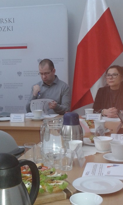 Uczestnicy posiedzenie Zespołu ds. osób niepełnosprawnych w ramach Kujawsko-Pomorskiej Wojewódzkiej Rady Dialogu Społecznego, fot. Paweł Bednarski