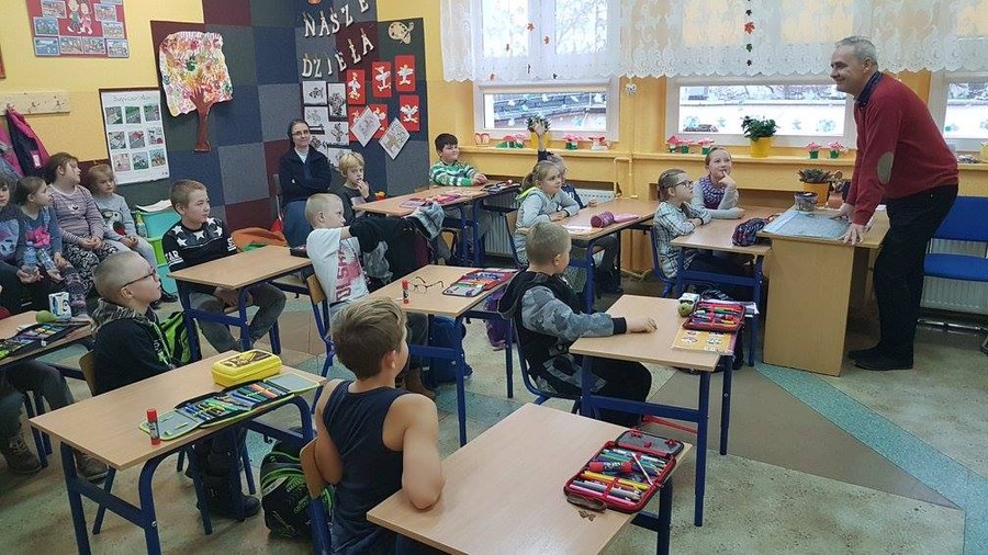 Uczniowie ze Szkoły Podstawowej w Terespolu Pomorskim