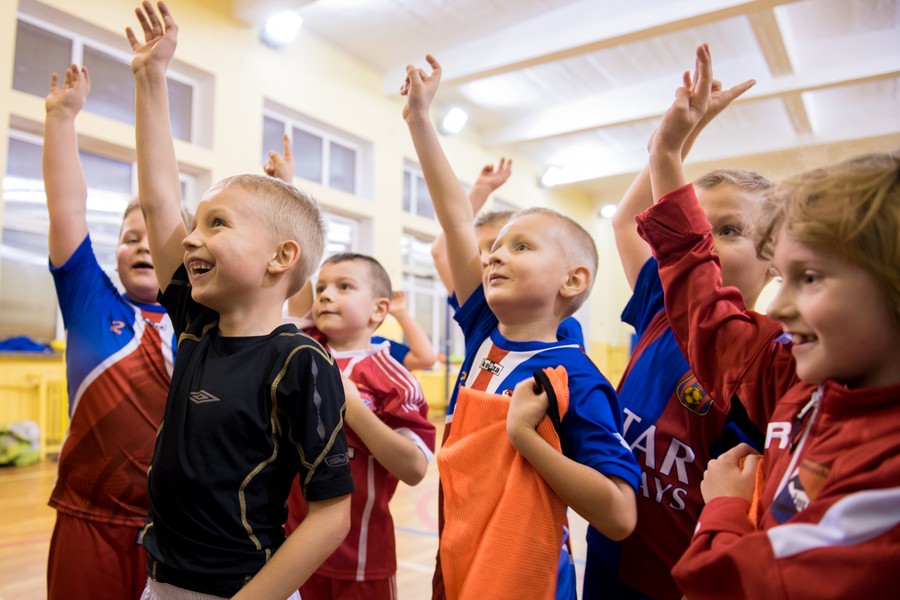 Spotkanie z młodymi sportowcami z klubu Chełminianka Chełmno, fot. Łukasz Piecyk