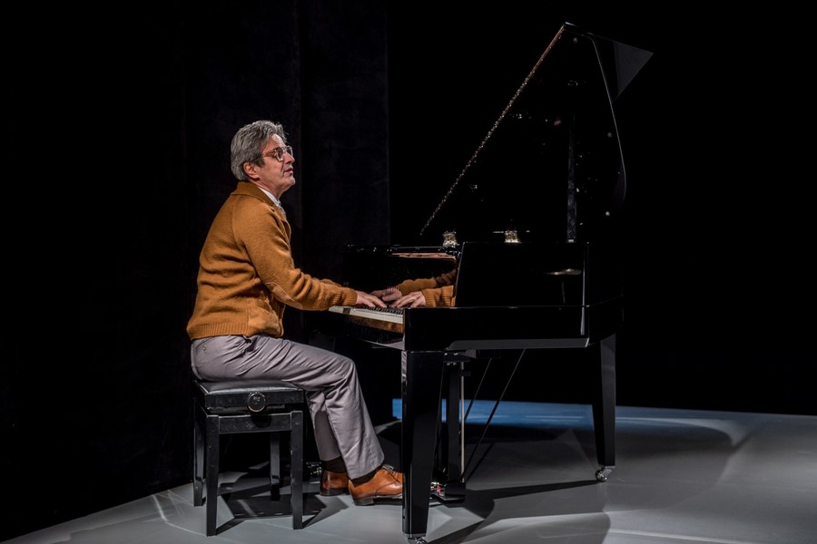 Próba medialna spektaklu „Akompaniator”, fot. Łukasz Piecyk