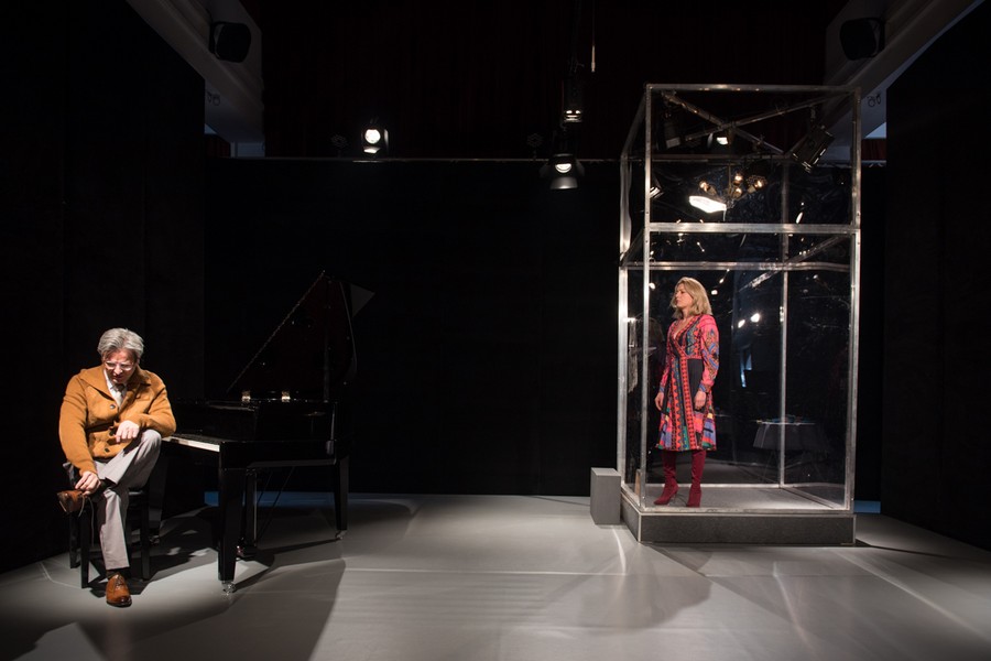 Próba medialna spektaklu „Akompaniator”, fot. Łukasz Piecyk