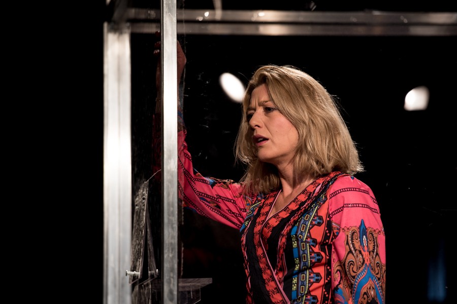 Próba medialna spektaklu „Akompaniator”, fot. Łukasz Piecyk