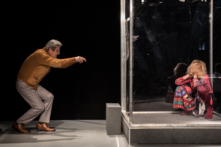 Próba medialna spektaklu „Akompaniator”, fot. Łukasz Piecyk