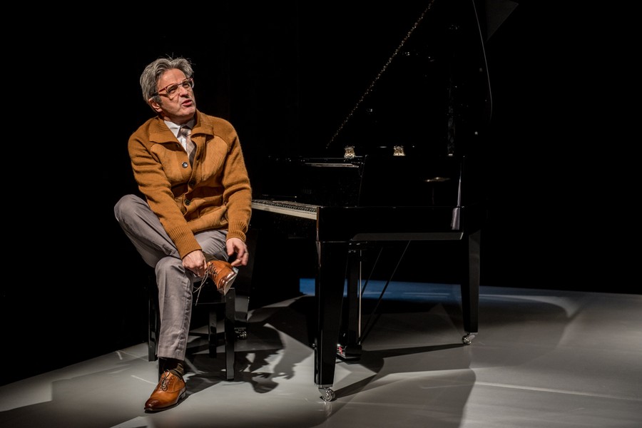 Próba medialna spektaklu „Akompaniator”, fot. Łukasz Piecyk