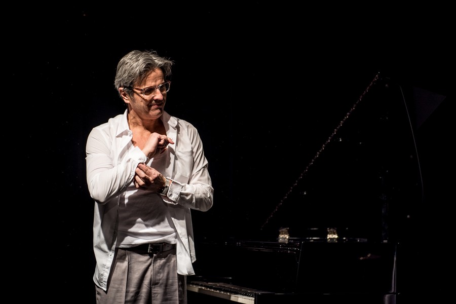 Próba medialna spektaklu „Akompaniator”, fot. Łukasz Piecyk