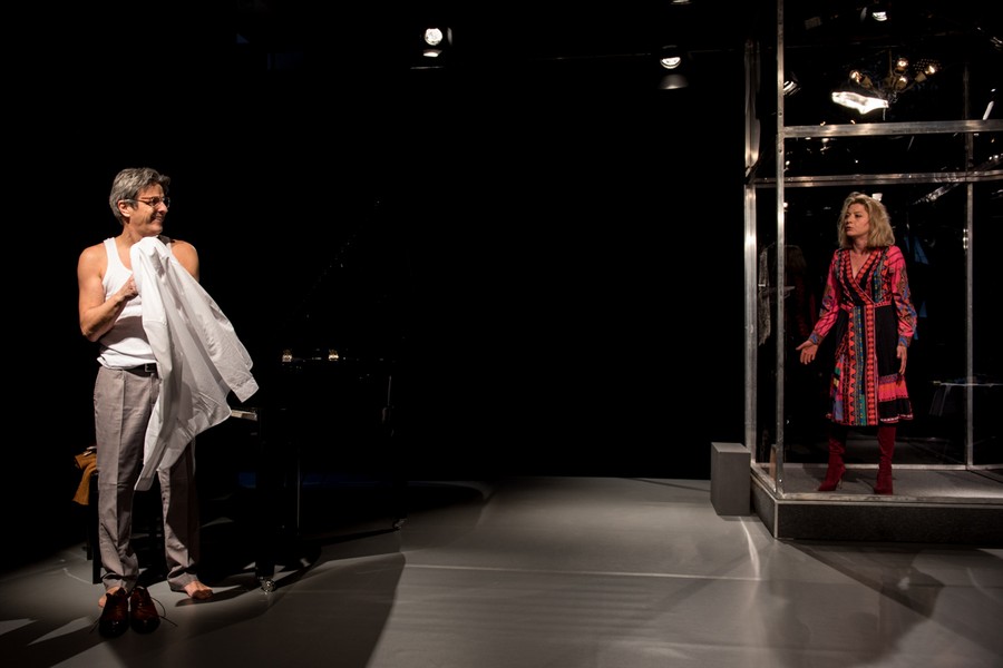 Próba medialna spektaklu „Akompaniator”, fot. Łukasz Piecyk