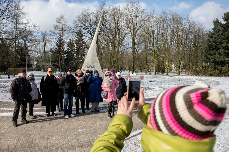 Zwiedzanie Parku Solankowego w Inowrocławiu, fot. Łukasz Piecyk