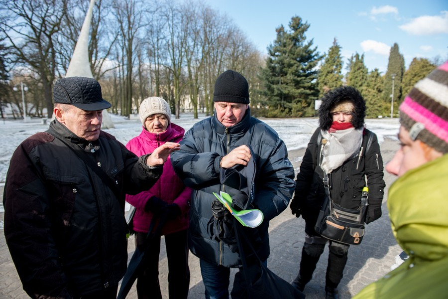 Zwiedzanie Parku Solankowego w Inowrocławiu, fot. Łukasz Piecyk
