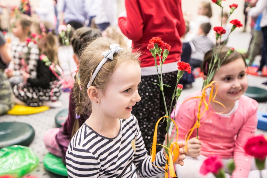 Spotkanie z przedszkolakami w Urzędzie Marszałkowskim w przededniu Dnia Kobiet, fot. Andrzej Goiński