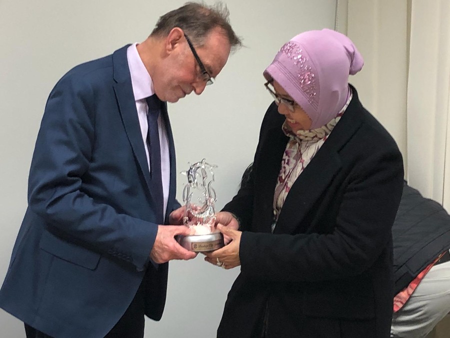 Wizyta w Toruńskich Zakładach Materiałów Opatrunkowych, fot. TZMO