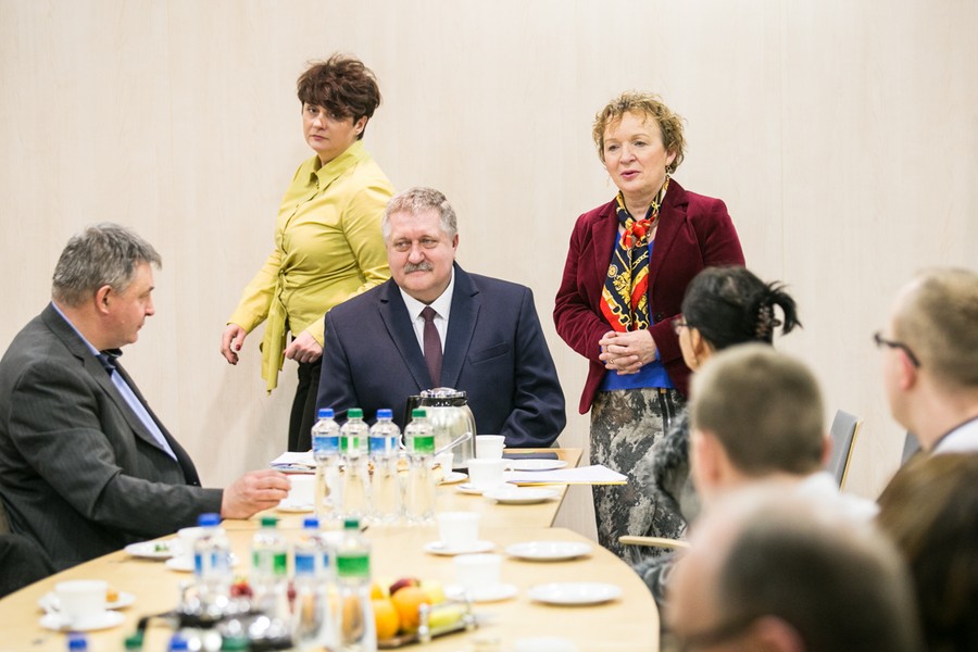 Spotkanie z uczestnikami Turnieju Budowlanego „Złota Kielnia” z naszego województwa, fot. Andrzej Goiński