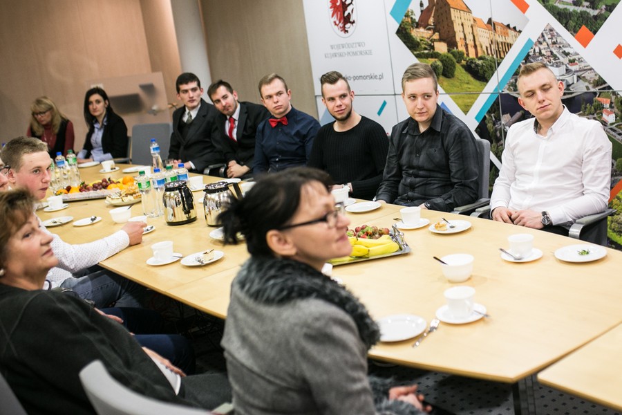 Spotkanie z uczestnikami Turnieju Budowlanego „Złota Kielnia” z naszego województwa, fot. Andrzej Goiński