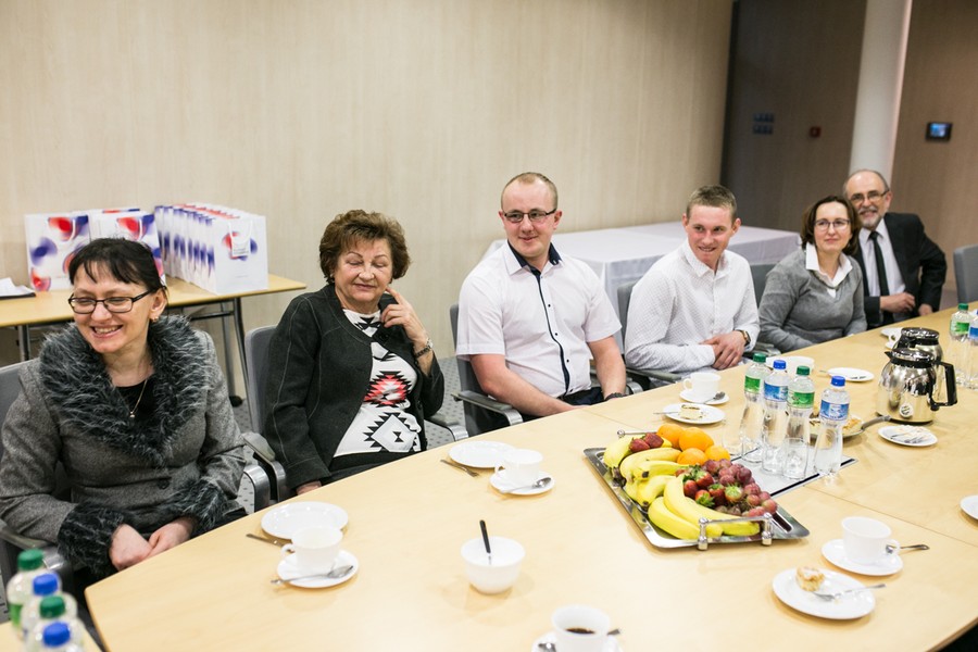 Spotkanie z uczestnikami Turnieju Budowlanego „Złota Kielnia” z naszego województwa, fot. Andrzej Goiński