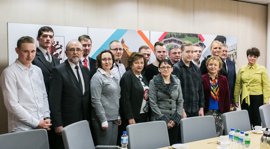 Spotkanie z uczestnikami Turnieju Budowlanego „Złota Kielnia” z naszego województwa, fot. Andrzej Goiński