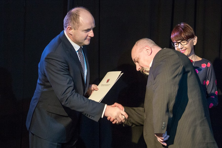 Spotkanie z okazji Międzynarodowego Dnia Teatru, fot. Szymon Zdziebło/Tarantoga.pl