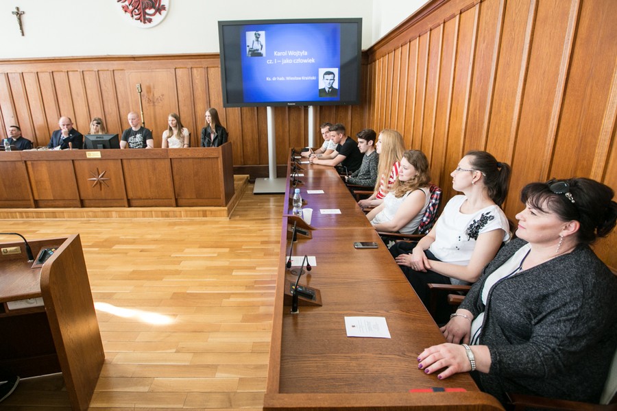 Prelekcja „Karol Wojtyła jako papież” w Urzędzie Marszałkowskim, fot. Andrzej Goiński