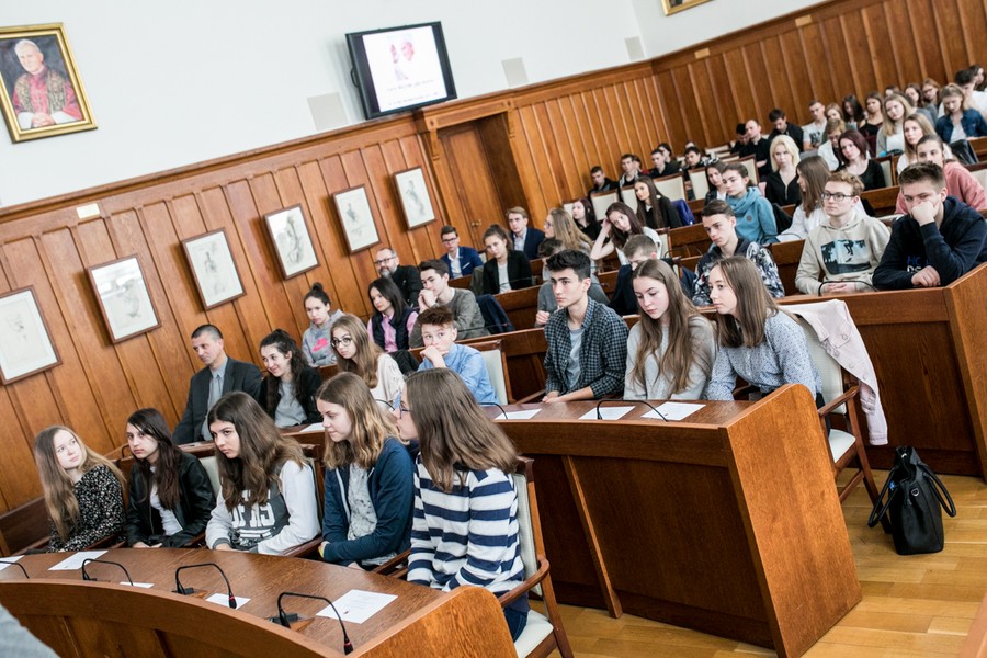 Prelekcja „Karol Wojtyła jako mistyk” w Urzędzie Marszałkowskim, fot. Andrzej Goiński