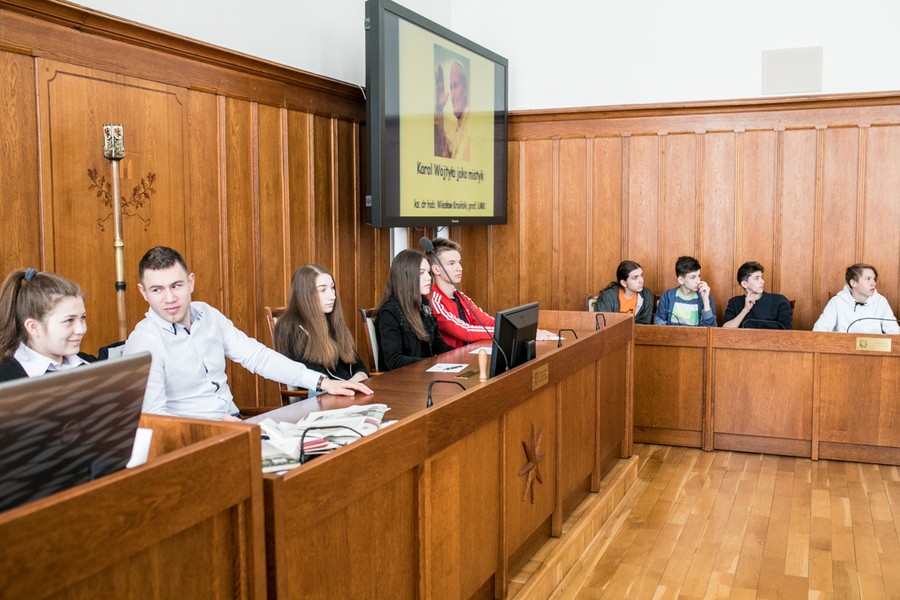 Prelekcja „Karol Wojtyła jako mistyk” w Urzędzie Marszałkowskim, fot. Andrzej Goiński