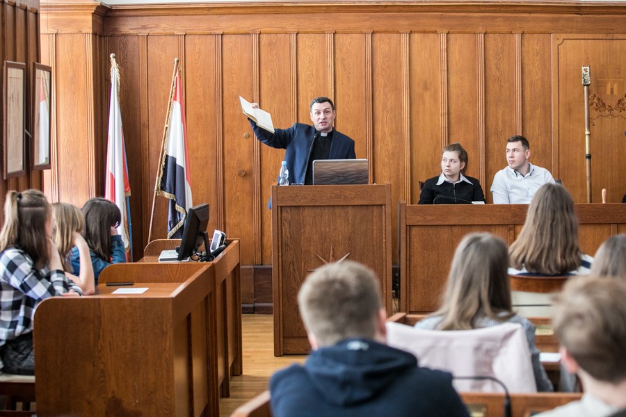 Prelekcja „Karol Wojtyła jako mistyk” w Urzędzie Marszałkowskim, fot. Andrzej Goiński