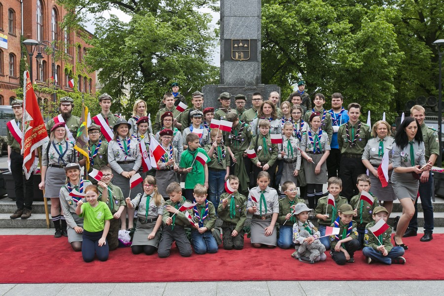 Obchody Święta Flagi w Bydgoszczy, fot. Jacek Nowacki/Urząd Wojewódzki