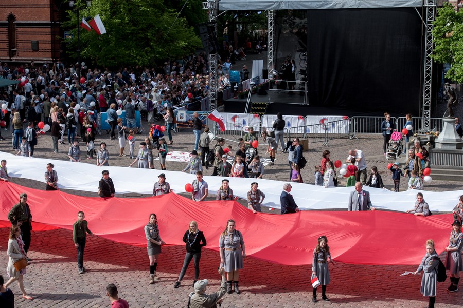 Święto Flagi w Toruniu, fot. Łukasz Piecyk