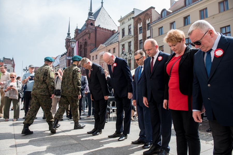 Obchody Święta Narodowego Trzeciego Maja w Toruniu, fot. Łukasz Piecyk