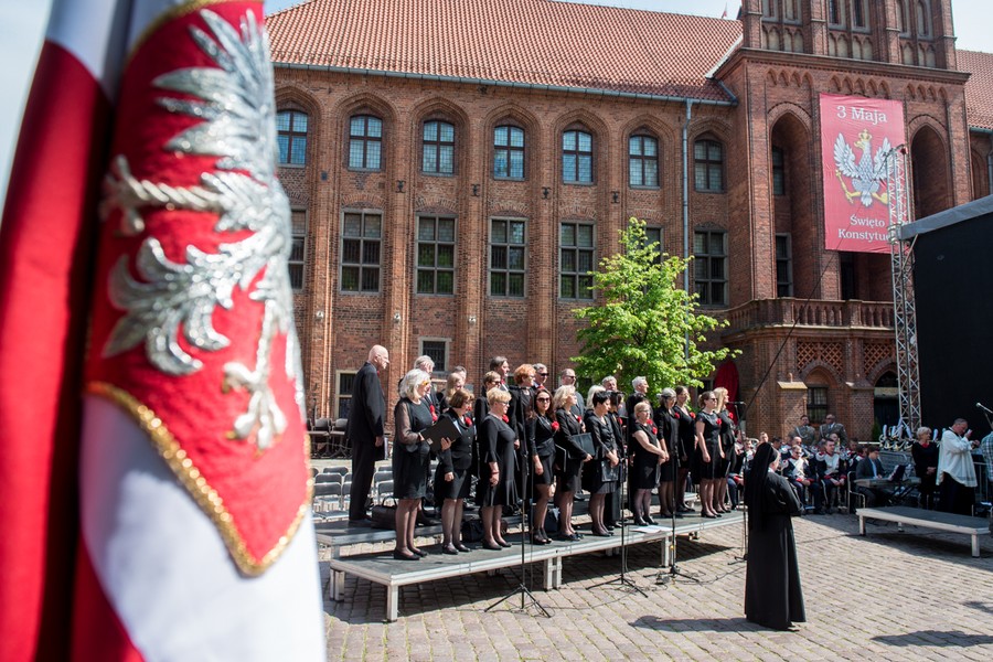 Obchody Święta Narodowego Trzeciego Maja w Toruniu, fot. Łukasz Piecyk