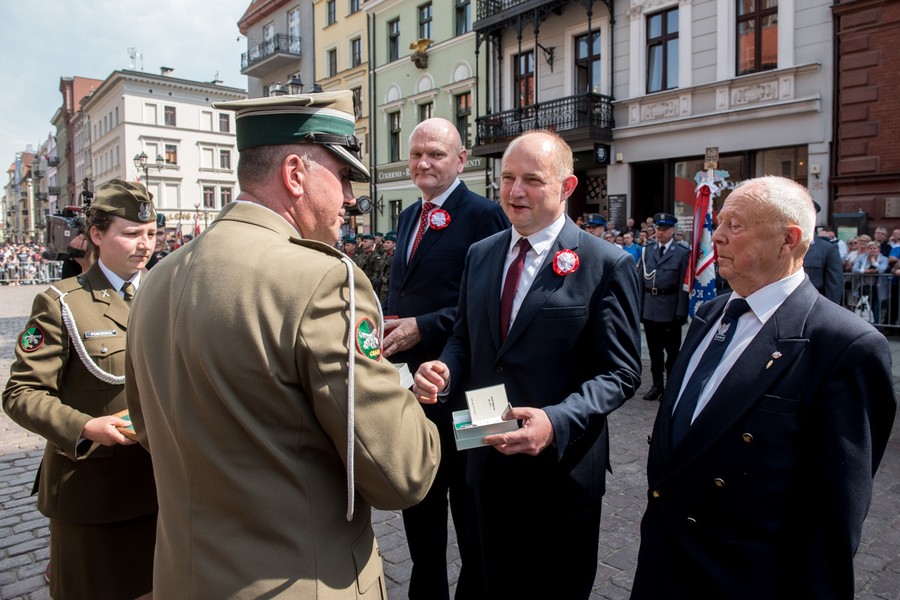 Obchody Święta Narodowego Trzeciego Maja w Toruniu, fot. Łukasz Piecyk