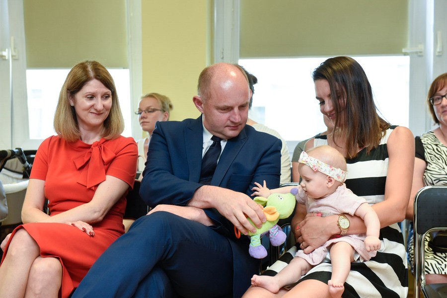 Piąte urodziny Banku Mleka w Toruniu, fot. Łukasz Piecyk dla UMWKP