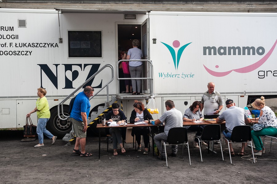 Bezpłatne badania profilaktyczne dla mieszkańców bydgoskiego osiedla Łęgnowo Wieś oraz wsi Otorowo, fot. Filip Kowalkowski