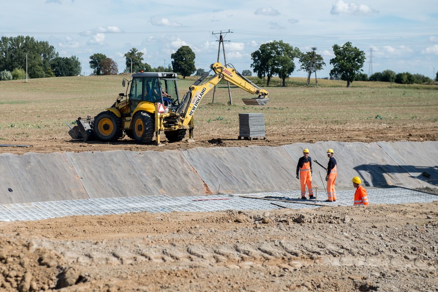 Prace na drodze wojewódzkiej nr 548, fot. Łukasz Piecyk
