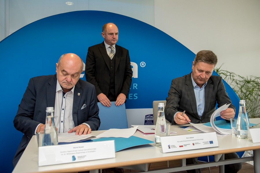 Uroczyste podpisanie umowy oraz prezentacja Kujawsko-Pomorskiej Karty Zdrowia odbyły się 31 sierpnia w Exea Data Center w Toruniu, fot. Łukasz Piecyk