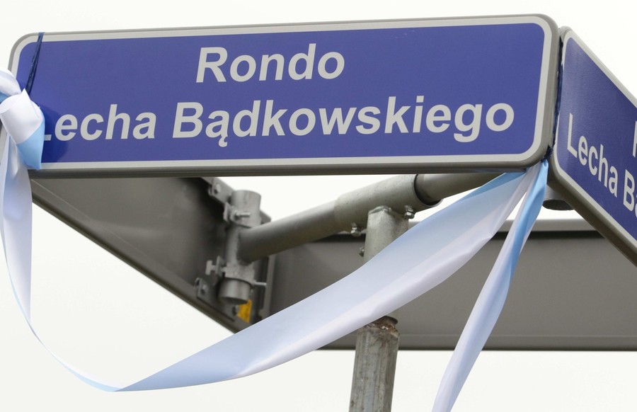 Uroczystość nadania rondu imienia Lecha Bądkowskiego, fot. Lech Kamiński
