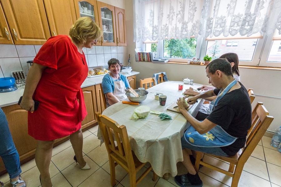 Wizyta w warsztatach terapii zajęciowej, fot. Szymon Zdziebło/tarantoga.pl dla UMWKP