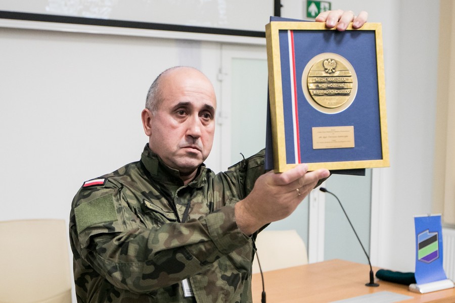 Konferencja „100 lat wojsk rakietowych i artylerii w niepodległej Polsce – rozwój i współczesność artylerii” połączona z uroczystością wręczenia marszałkowskich medalu Unitas Durat, fot. Andrzej Goiński