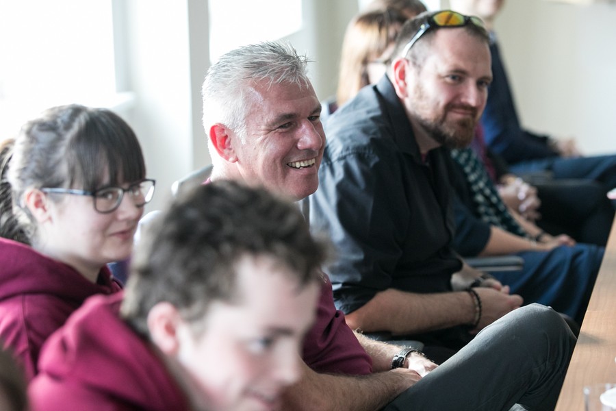 Młodzież z Fife na spotkaniu w Urzędzie Marszałkowskim, fot. Andrzej Goiński/UMWKP