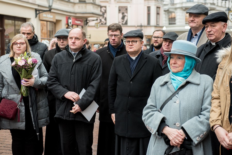 Uroczystość odsłonięcia tablicy pamiątkowej Olgierda Gałdyńskiego, fot. Łukasza Piecyk