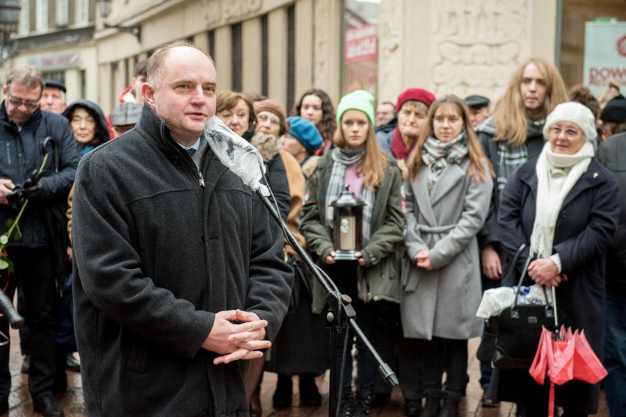 Uroczystość odsłonięcia tablicy pamiątkowej Olgierda Gałdyńskiego, fot. Łukasza Piecyk