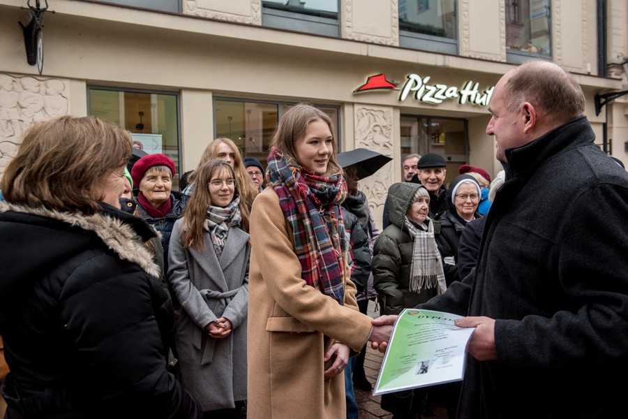 Uroczystość odsłonięcia tablicy pamiątkowej Olgierda Gałdyńskiego, fot. Łukasza Piecyk