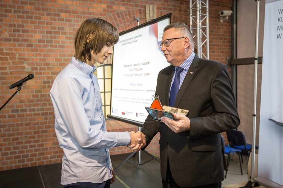 Spotkanie ze stypendystami projektu „Prymus Pomorza i Kujaw”, fot. Szymon Zdziebło/Tarantoga.pl