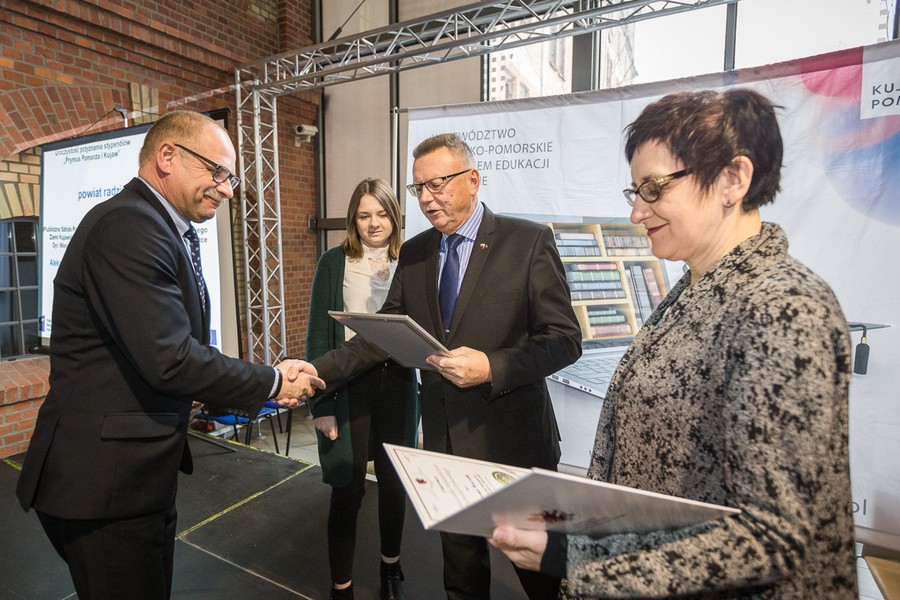 Spotkanie ze stypendystami projektu „Prymus Pomorza i Kujaw”, fot. Szymon Zdziebło/Tarantoga.pl