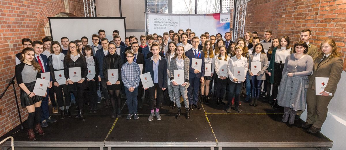 Spotkanie ze stypendystami projektu „Prymus Pomorza i Kujaw”, fot. Szymon Zdziebło/Tarantoga.pl