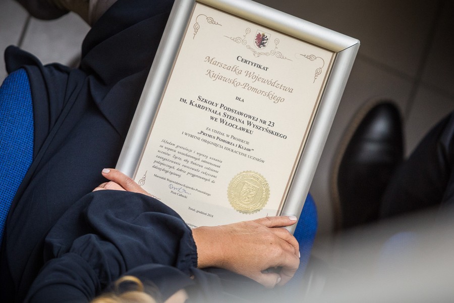 Spotkanie ze stypendystami projektu „Prymus Pomorza i Kujaw”, fot. Szymon Zdziebło/Tarantoga.pl